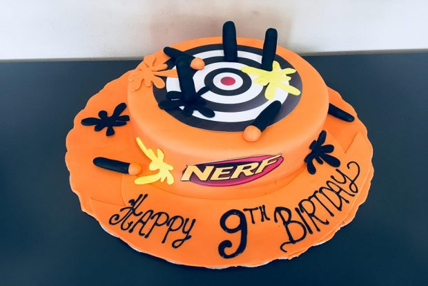 Birthday cake nerf