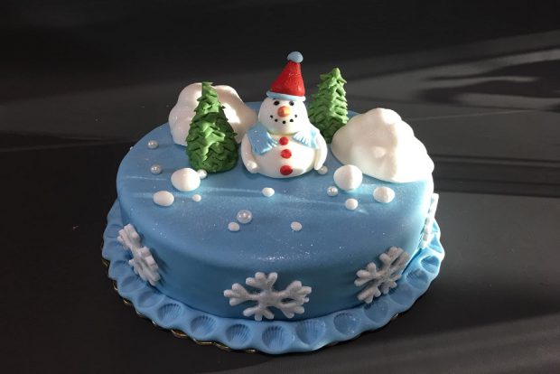 Birthday cake snow