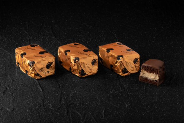 Wrapped paste caramel